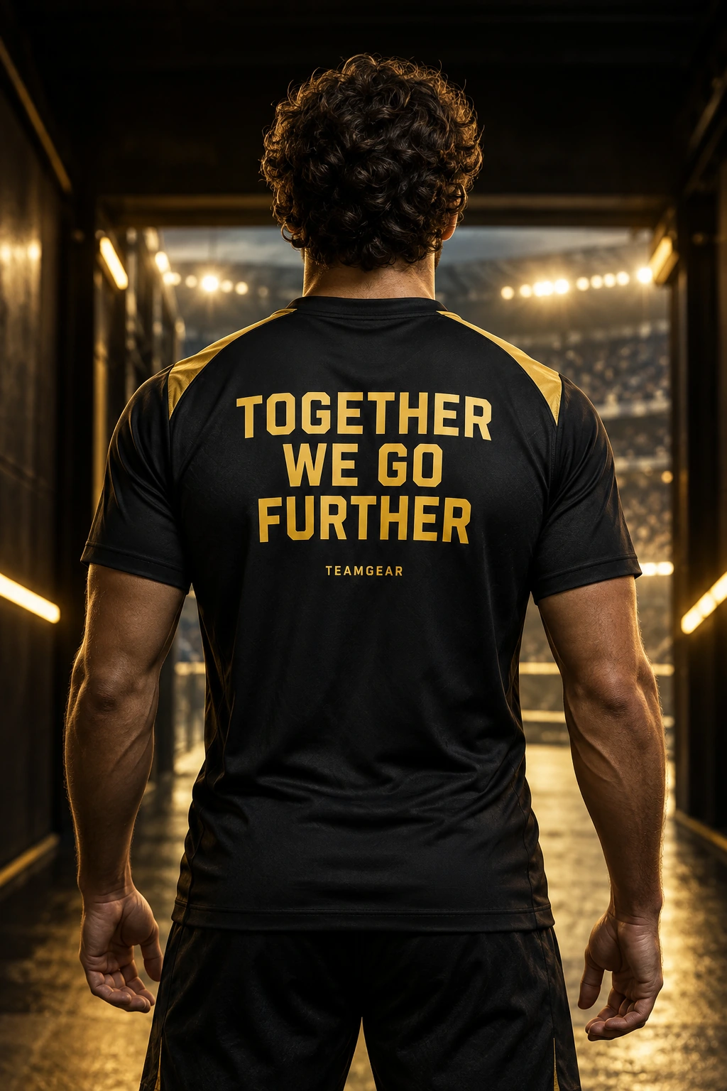 Player wearing a Together We Go Further team shirt